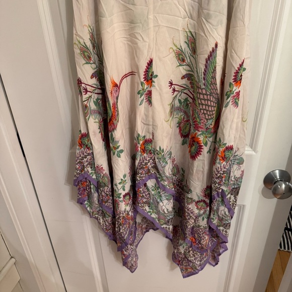 Anthropologie Pink and Purple Asymmetrical Sundress - Picture 8 of 8